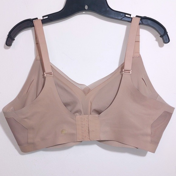 HoneyLove CrossOver Bra Sand 1X Wireless Comfort Smoothing Convertible Strap EUC - Picture 8 of 9